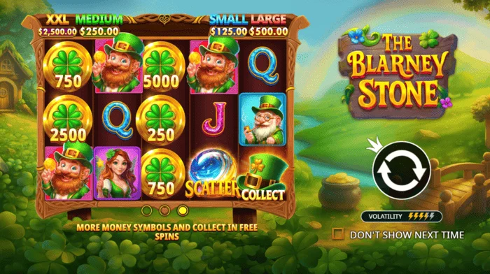 The Blarney Stone - makaralar ve yeşil vadi ile ana ekran